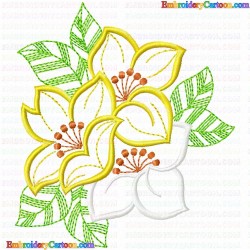 Flowers and Tree 3578 Embroidery Design