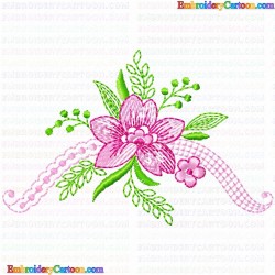 Flowers and Tree 3582 Embroidery Design