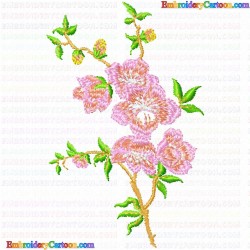 Flowers and Tree 3585 Embroidery Design