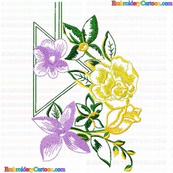 Flowers and Tree 3595 Embroidery Design