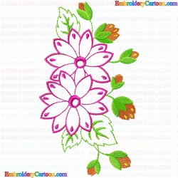 Flowers and Tree 3599 Embroidery Design