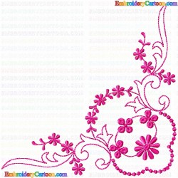 Flowers and Tree 3605 Embroidery Design