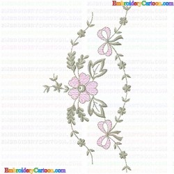 Flowers and Tree 3606 Embroidery Design