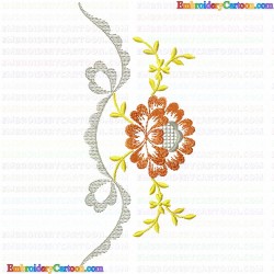 Flowers and Tree 3607 Embroidery Design