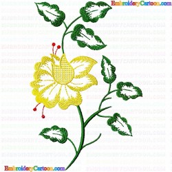 Flowers and Tree 3613 Embroidery Design