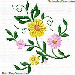 Flowers and Tree 3619 Embroidery Design