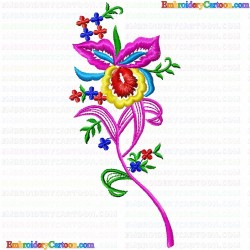 Flowers and Tree 361 Embroidery Design