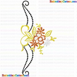 Flowers and Tree 3620 Embroidery Design