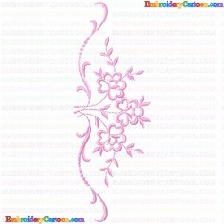 Flowers and Tree 3624 Embroidery Design