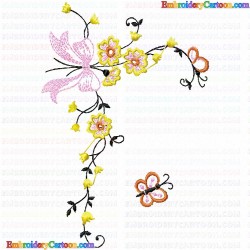 Flowers and Tree 3638 Embroidery Design