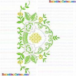 Flowers and Tree 3639 Embroidery Design