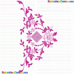 Flowers and Tree 3651 Embroidery Design