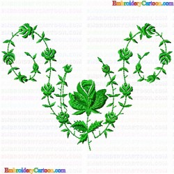 Flowers and Tree 365 Embroidery Design