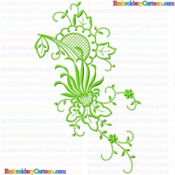 Flowers and Tree 3660 Embroidery Design