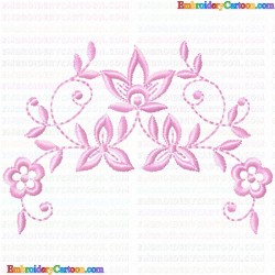 Flowers and Tree 3666 Embroidery Design