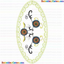 Flowers and Tree 3672 Embroidery Design