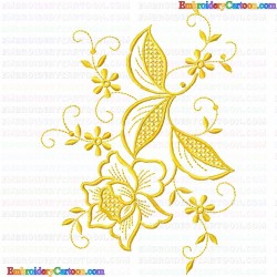 Flowers and Tree 3675 Embroidery Design