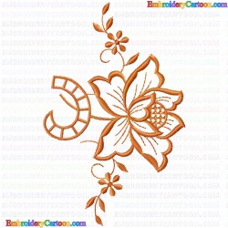 Flowers and Tree 3677 Embroidery Design