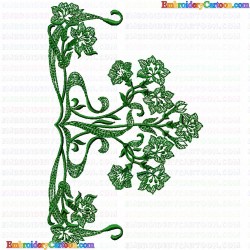 Flowers and Tree 3682 Embroidery Design