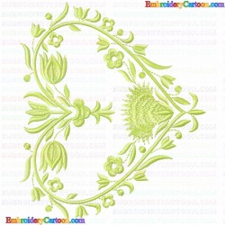 Flowers and Tree 3686 Embroidery Design