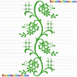 Flowers and Tree 3704 Embroidery Design