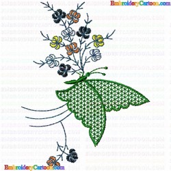 Flowers and Tree 3706 Embroidery Design