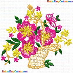 Flowers and Tree 3714 Embroidery Design