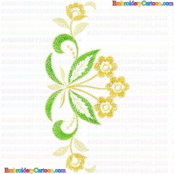 Flowers and Tree 3723 Embroidery Design