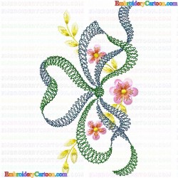 Flowers and Tree 3724 Embroidery Design