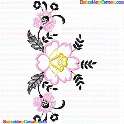 Flowers and Tree 3728 Embroidery Design