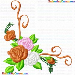 Flowers and Tree 3749 Embroidery Design