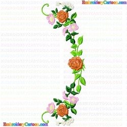 Flowers and Tree 3750 Embroidery Design