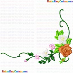 Flowers and Tree 3753 Embroidery Design