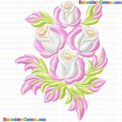 Flowers and Tree 3759 Embroidery Design