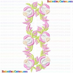 Flowers and Tree 3760 Embroidery Design