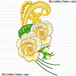 Flowers and Tree 3767 Embroidery Design