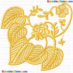 Flowers and Tree 3789 Embroidery Design