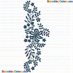 Flowers and Tree 3794 Embroidery Design