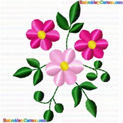 Flowers and Tree 3796 Embroidery Design