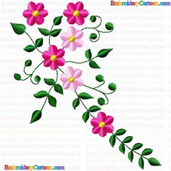 Flowers and Tree 3805 Embroidery Design