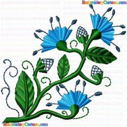 Flowers and Tree 3806 Embroidery Design