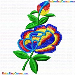 Flowers and Tree 380 Embroidery Design