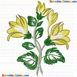 Flowers and Tree 3811 Embroidery Design