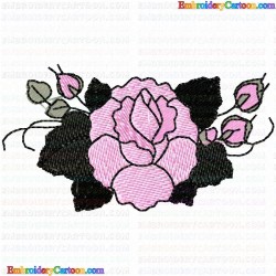 Flowers and Tree 3820 Embroidery Design