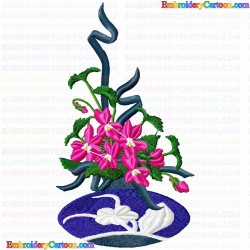 Flowers and Tree 3826 Embroidery Design