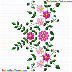 Flowers and Tree 3835 Embroidery Design