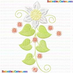 Flowers and Tree 3838 Embroidery Design