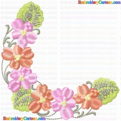 Flowers and Tree 3845 Embroidery Design