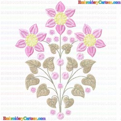 Flowers and Tree 3846 Embroidery Design