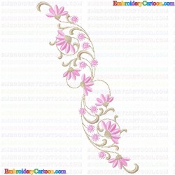 Flowers and Tree 3850 Embroidery Design